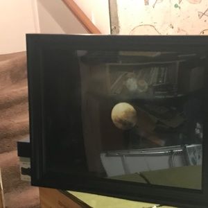 Moon photograph framed